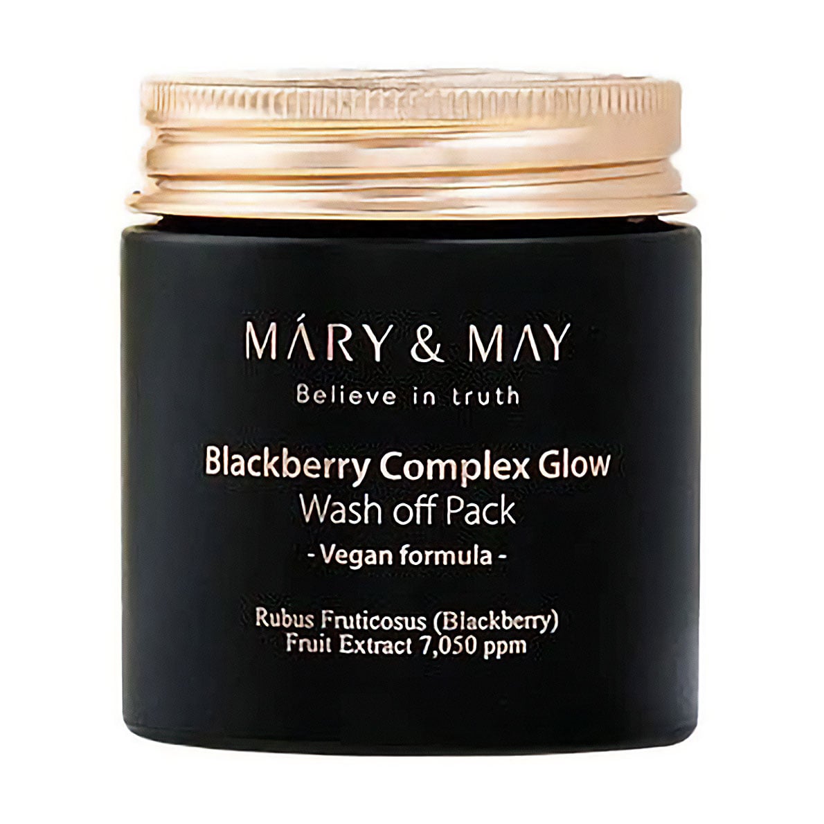 Антиоксидантна глиняна маска для обличчя Mary &amp; May Blackberry Complex Glow Wash Off Mask з ожиною, 125 г